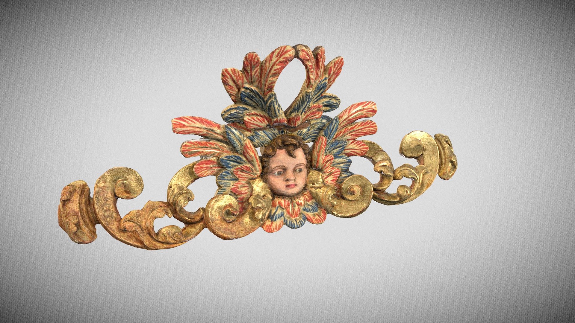 Ángel del órgano de Carbonero El Mayor — Sketchfab embed 3D viewer