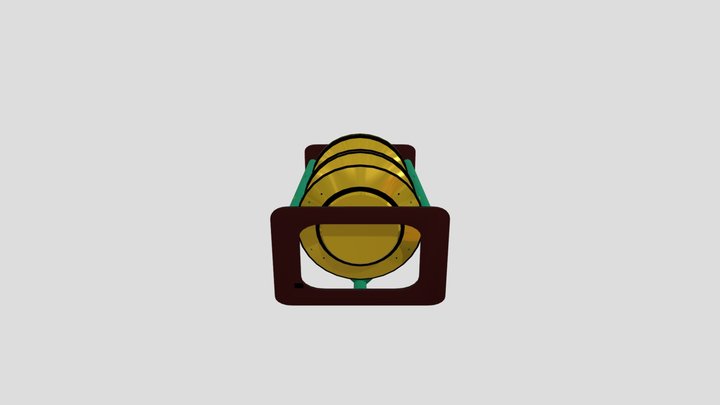 Dish Rack + Plate 3D Model