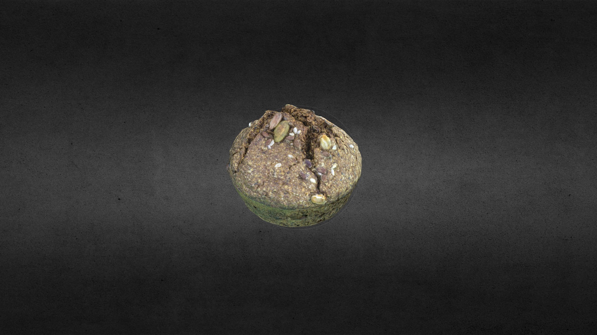 3D model Little bread low poly - This is a 3D model of the Little bread low poly. The 3D model is about a rock with a hole in it.