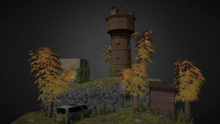 DAE Diorama - Forest Loner 3D Model