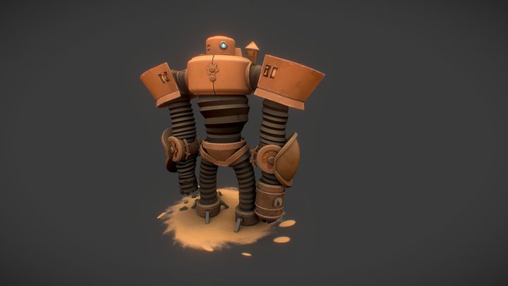 COPPER GOLEM 3D Model