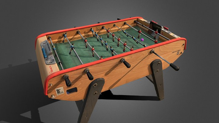 Bonzini Foosball Table 3D Model