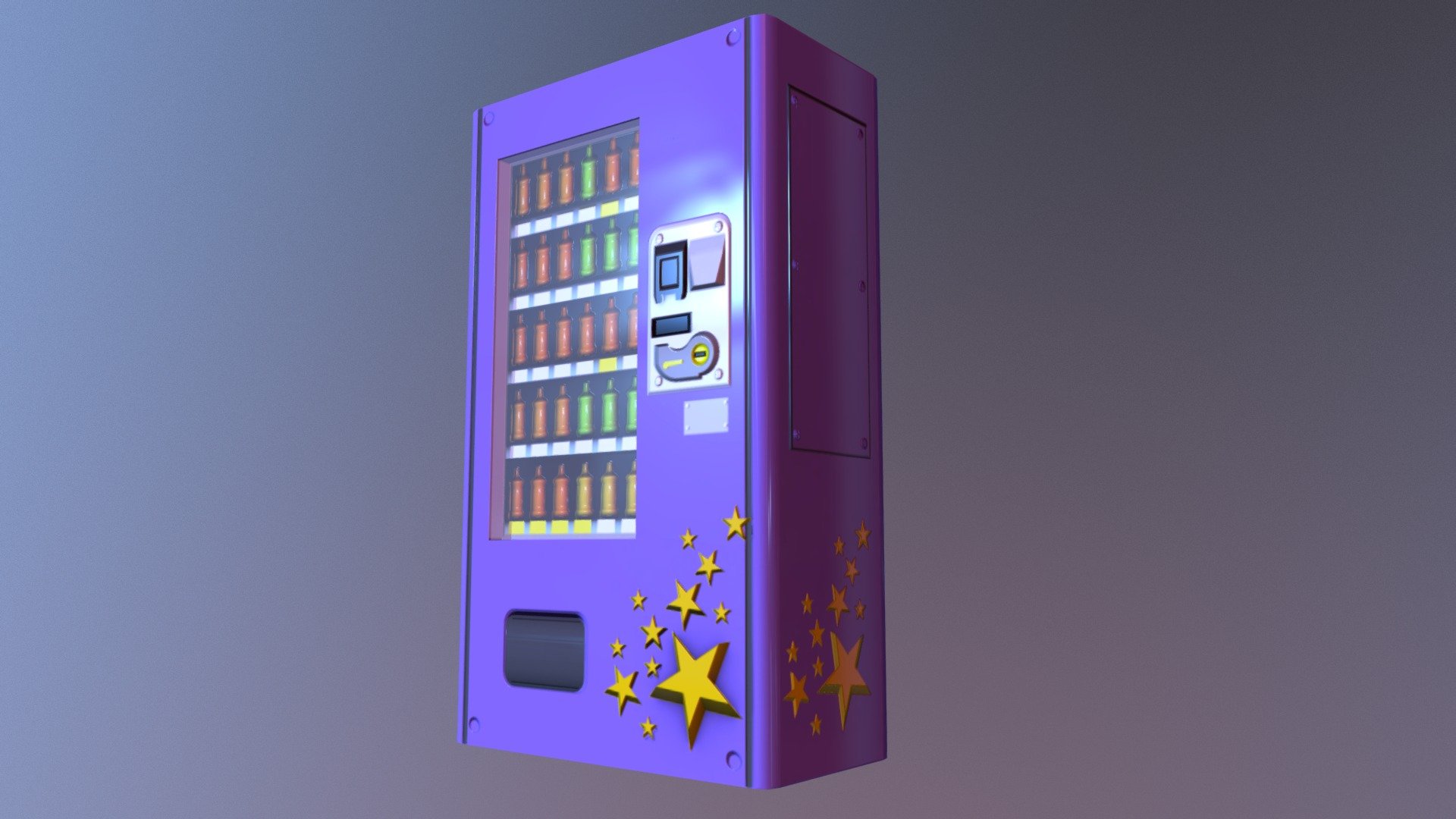 Vending Machine - low poly - Download Free 3D model by Psu ...