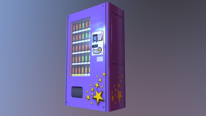 Vending Machine - low poly 3D Model