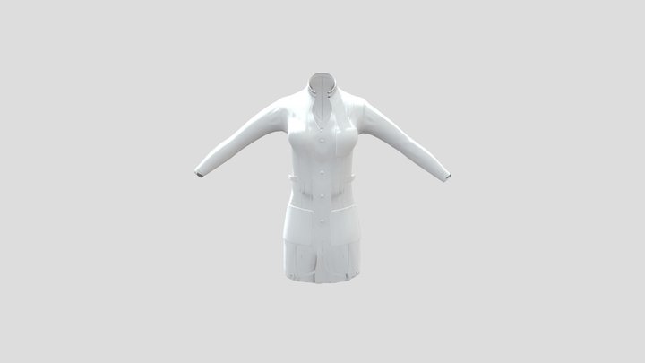 Female_Lab_Coat_Full_Sail_CGG 3D Model