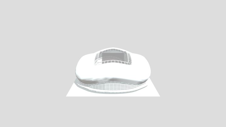 Lowpoly Stadium 04 3D Model