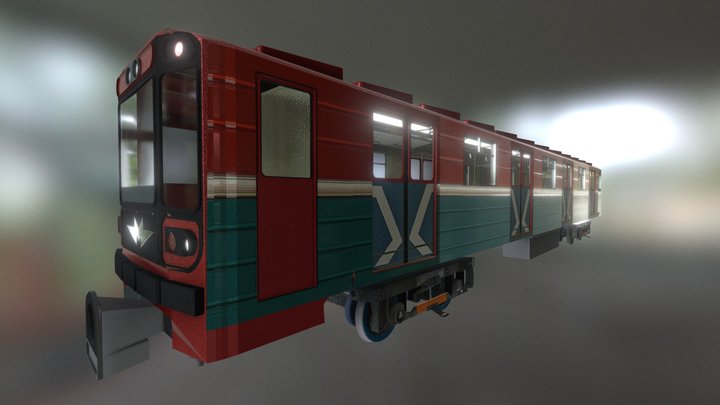 Metro Vagon Nomernoy 81-717/714 3D Model