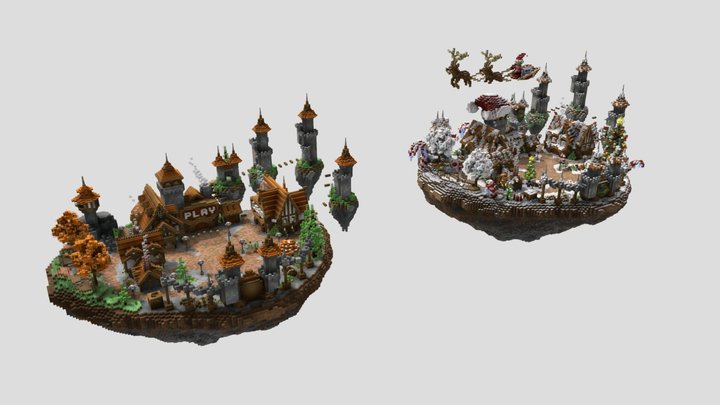 Hub - Medieval Castle v1.1 3D Model