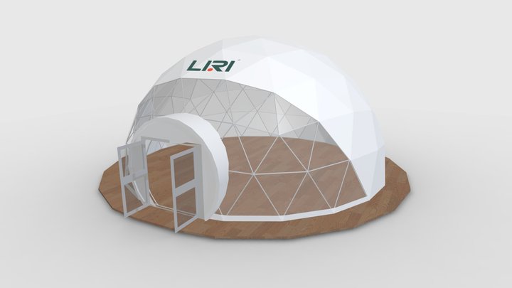 Geodesic Dome Tent 3D Model