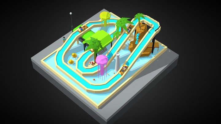 Water Park – Modello 3D gratuito STL