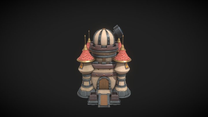 Stylized Castle 3D Model