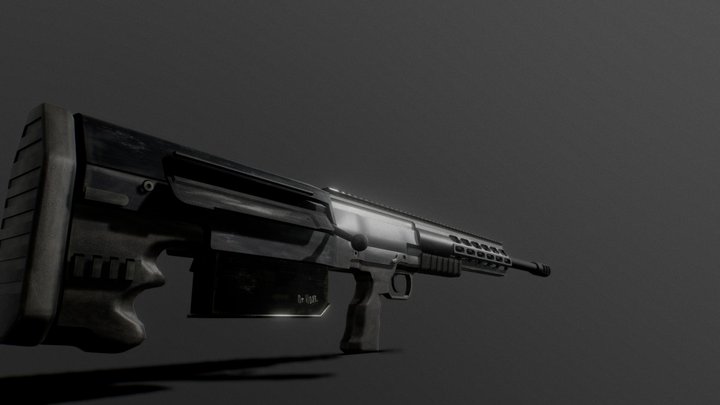 SV-18 Sniper Rifle 3D Model