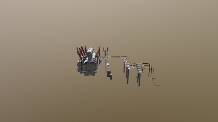 1号变压器 3D Model