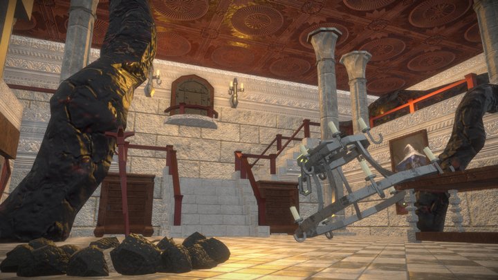Enviroment, inspired on thematic grim dark 3D Model
