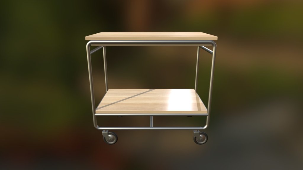 Trolley Table - 3D model by bboycafard [7fecd50] - Sketchfab