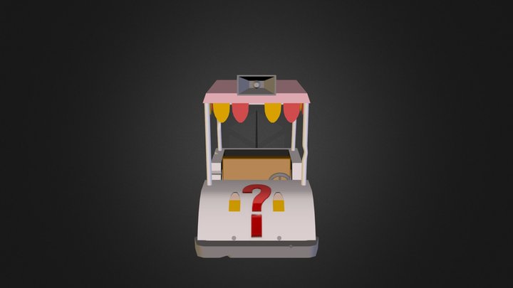 Gravity Falls Golf Cart 3D Model