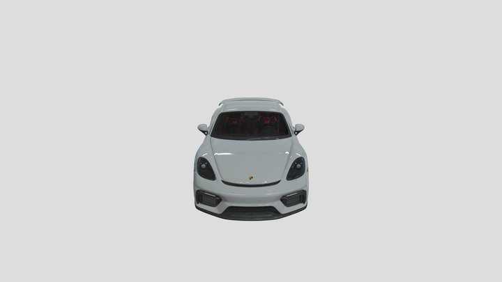 Porche 718 Cayman GT4 (Unrigged) 3D Model