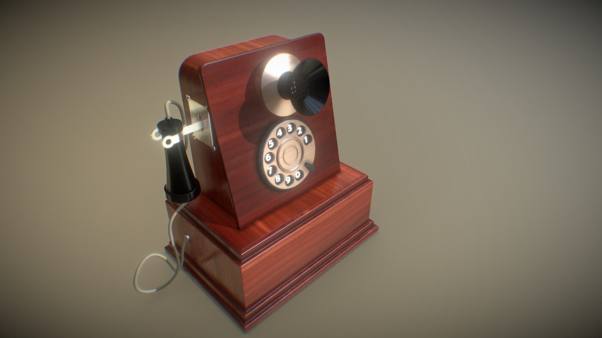 TELEFONO VINTAGE LEGNO - VINTAGE TELEPHONE WOOD