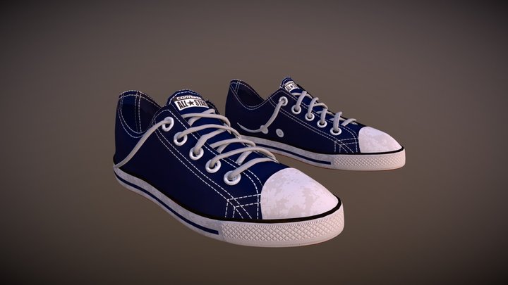 Chuck Taylor Blue 3D Model