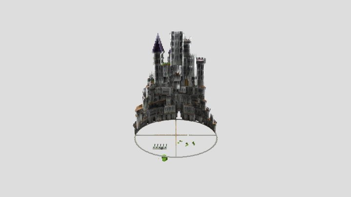 Half Castle 3D Model