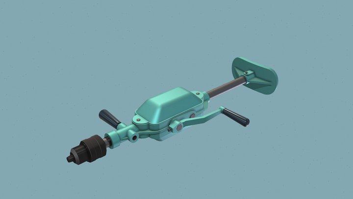 [HW XYZ School] Hand drill_blocking course work 3D Model