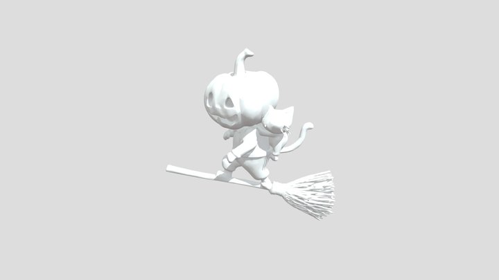 Stingy Jack and his cat, Petrified – Modelo 3D gratuito STL