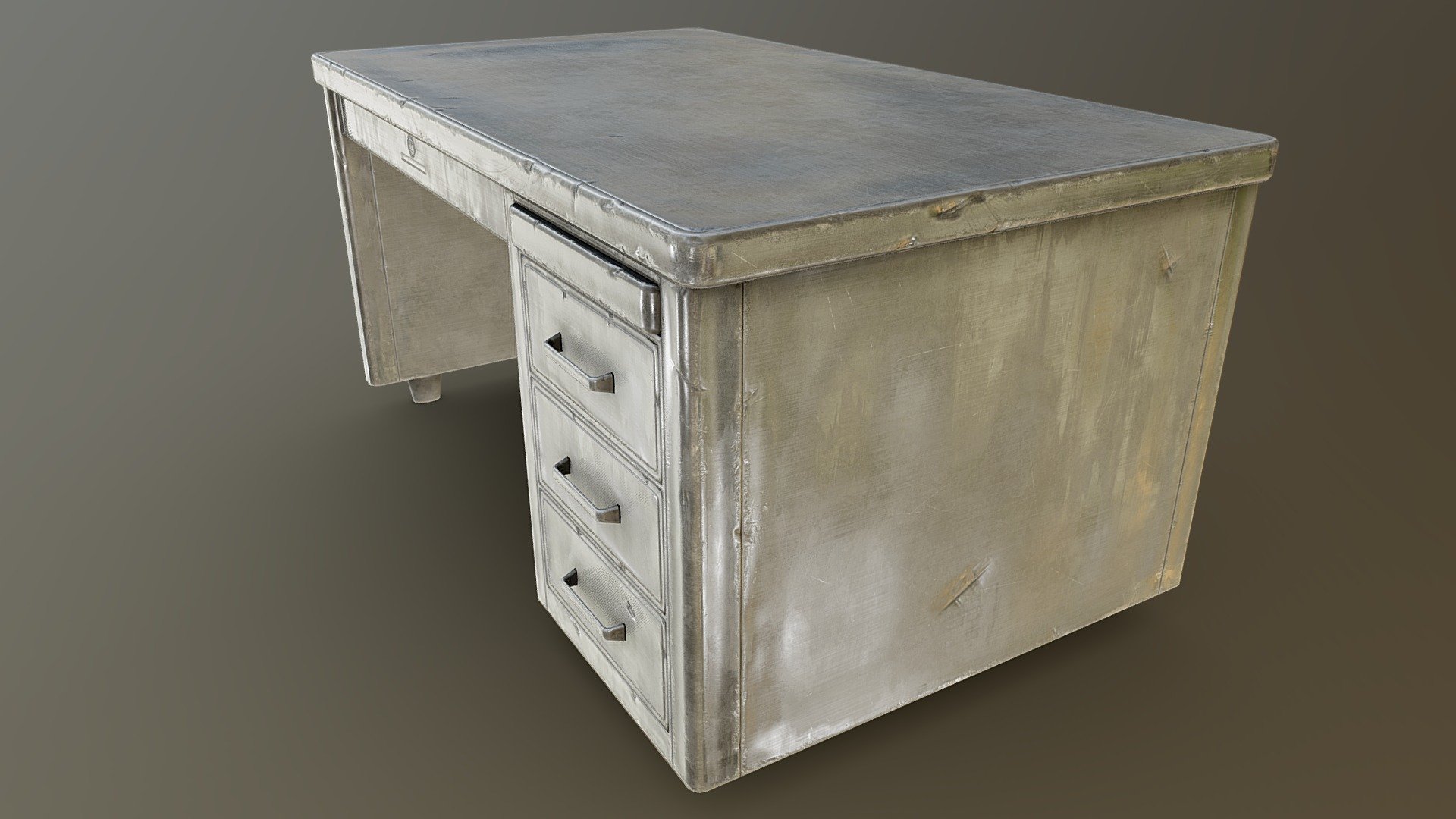 Fallout 3 - Metal Desk - Mod Remake - Buy Royalty Free 3D model by ...