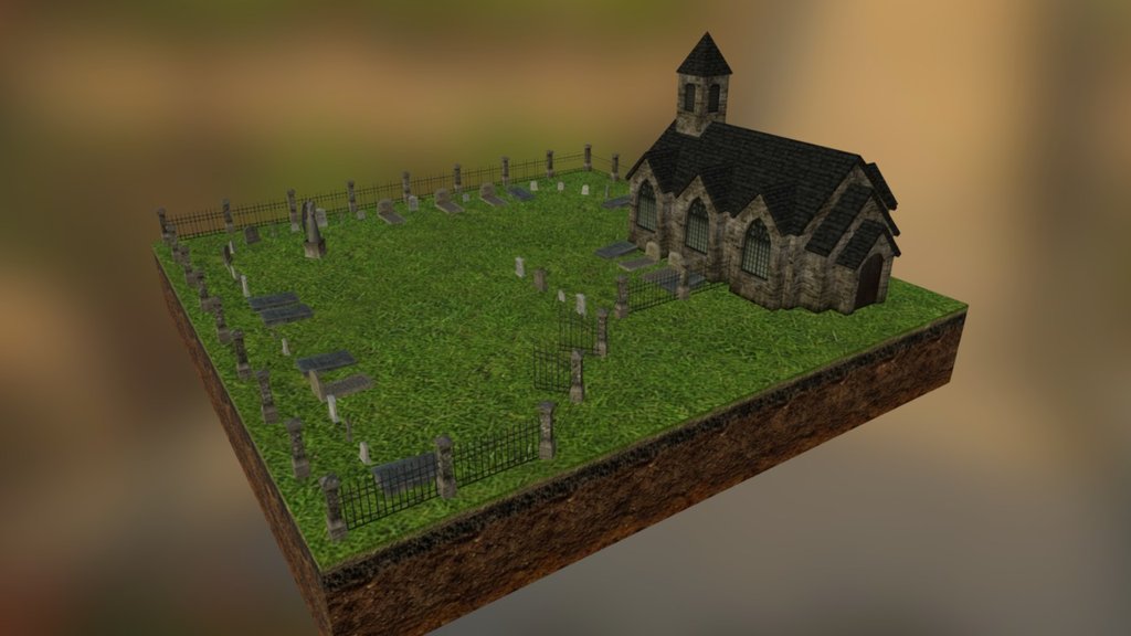 Graveyard 3D model by kliekie [7ff19e8] Sketchfab