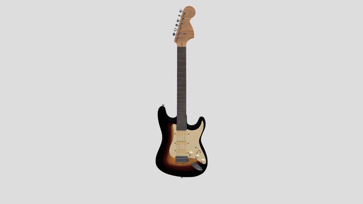 Electronic Guitar 3D Model