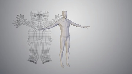 Base level male polygon figure 3D Model