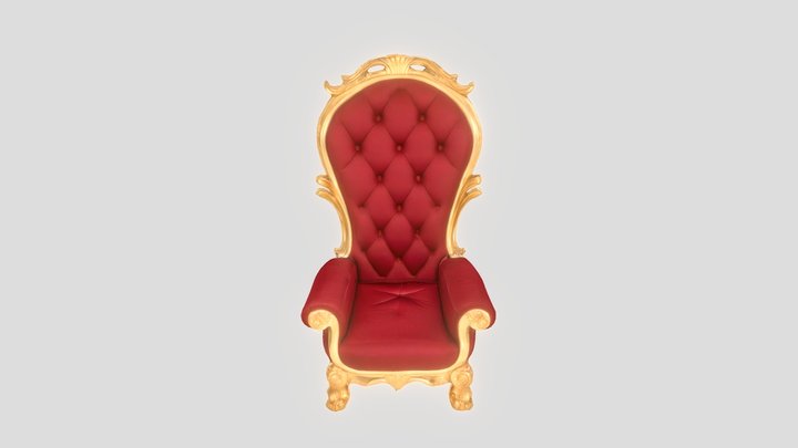 Majestic Throne 3D Model