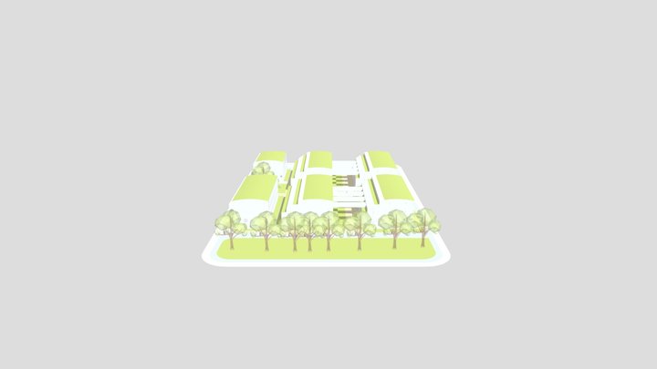 bedZED_Bębenek, Kosiorek, Kwaśny 3D Model