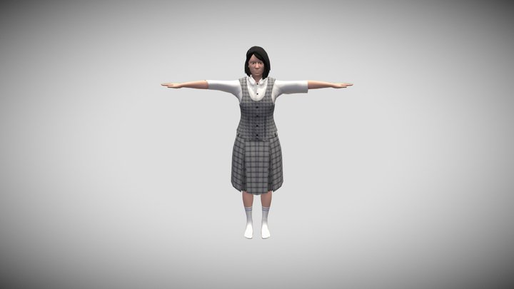 school_uniform_001 3D Model