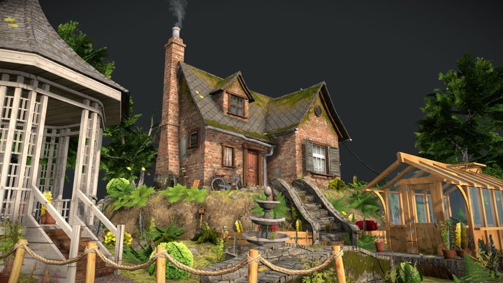 Diorama - Grandma's house 3D Model