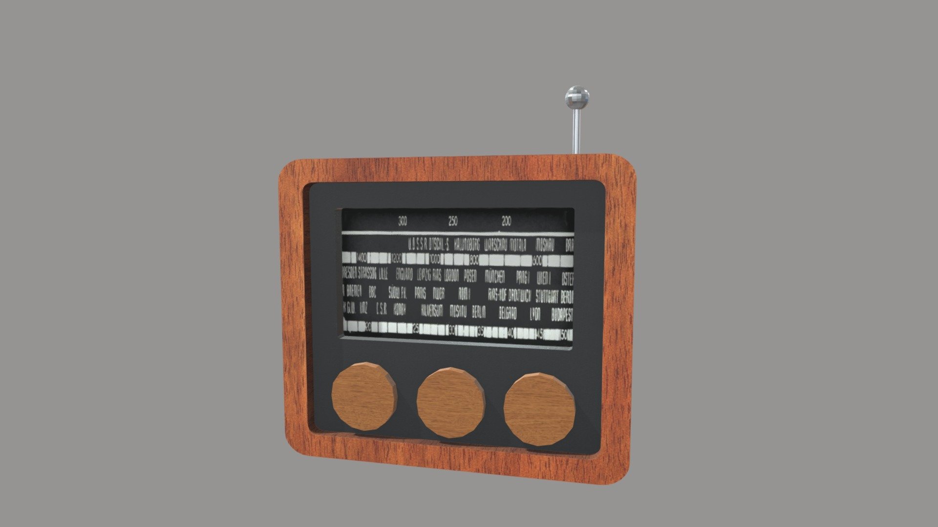 Wooden radio - 3D model by Anna Kania (@AnnaKania) [7ff609b] - Sketchfab