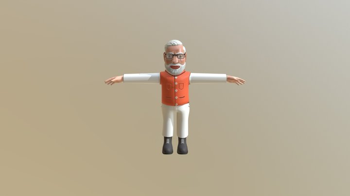 narendra modi 3D Model