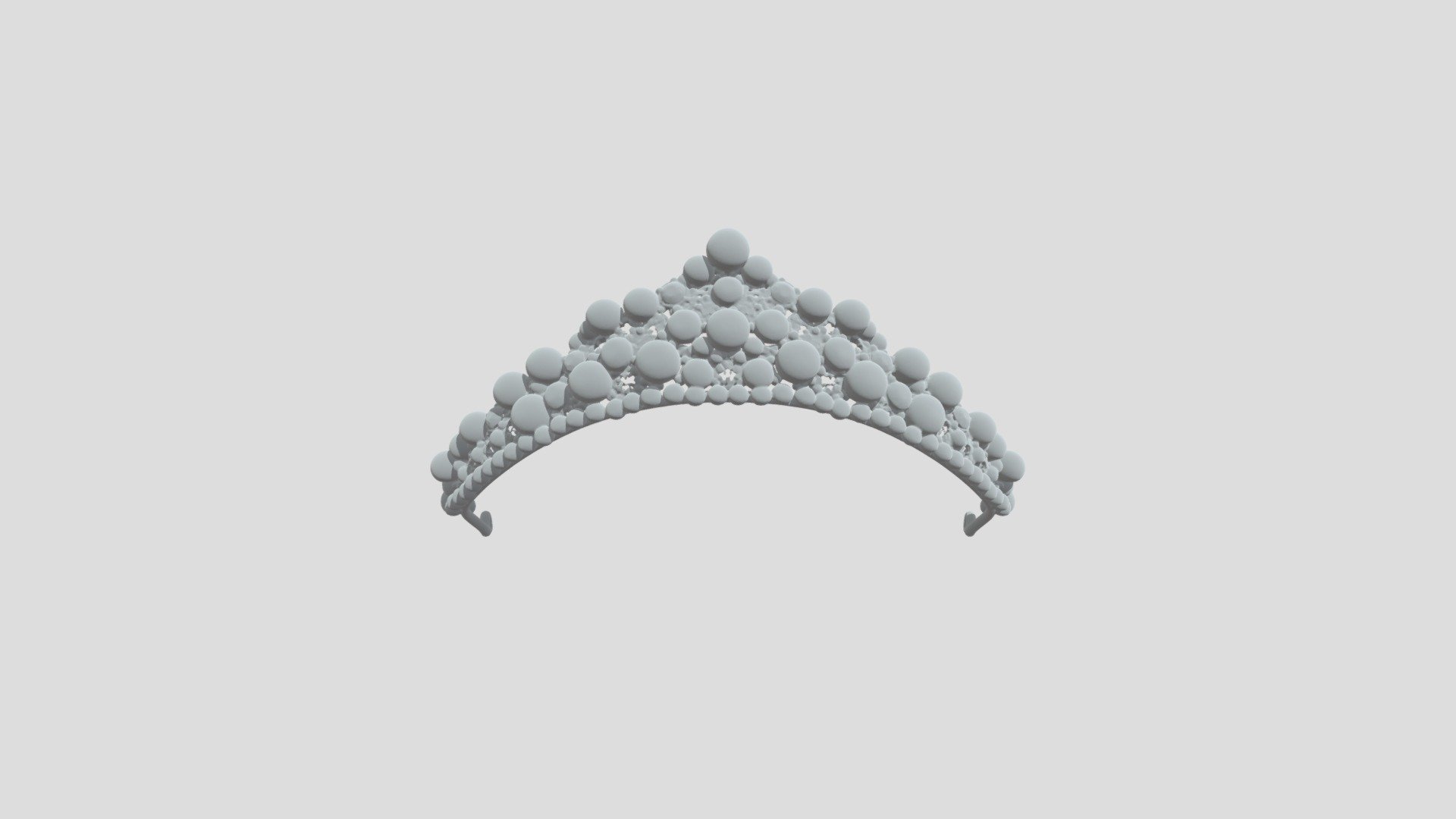 Pearl-Studded Tiara - 3D model by alwanyuliansyah [7ff802b] - Sketchfab