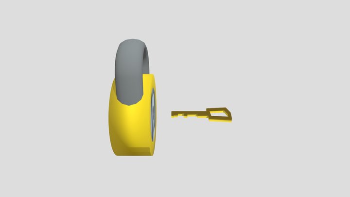 Lock & Key 3D Model