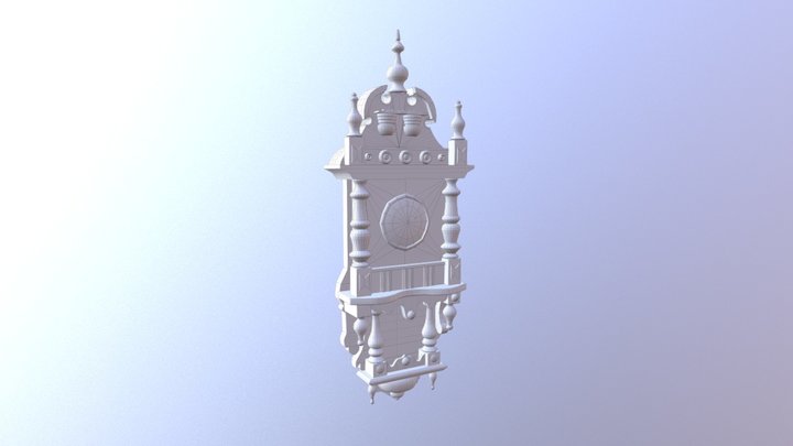 Victorian Clock LOD3 3D Model
