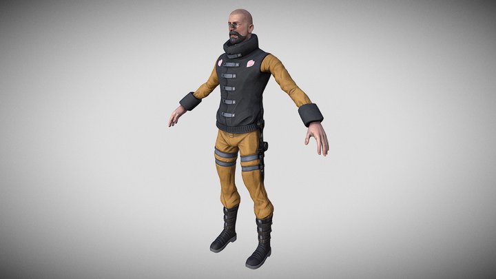 B2C3_Rivera_David_CharaAdvArt_SculptPose 3D Model