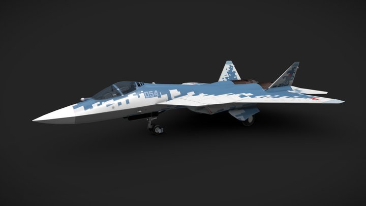 Sukhoi Su-57 3D Model