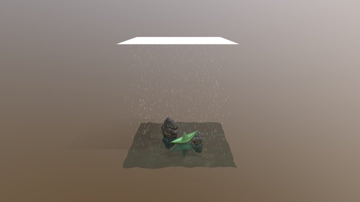 Paper Boat 3D Model
