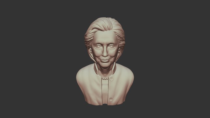 Hillary Clinton 3D Sculpture 3D Model