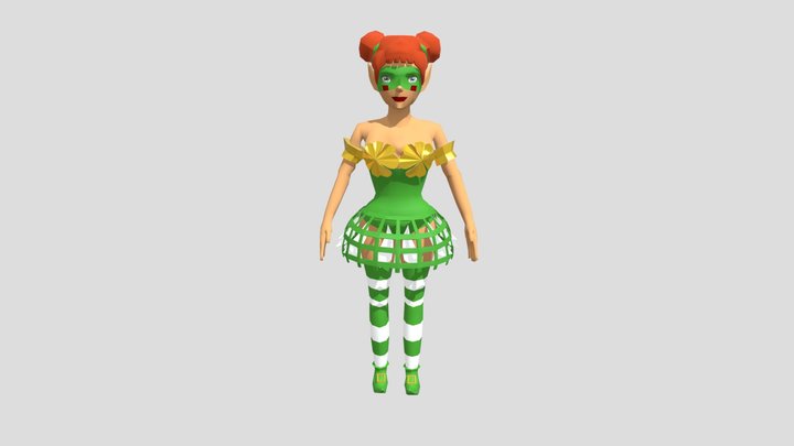Leprechaun Girl 3D Model