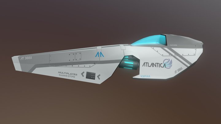 BLASTFLOW - Atlântica ship 3D Model