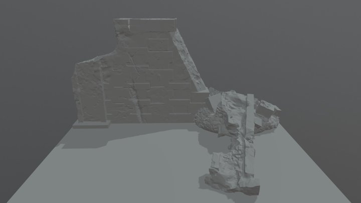 Spring 2017 Project (Destroyed Wall) 3D Model