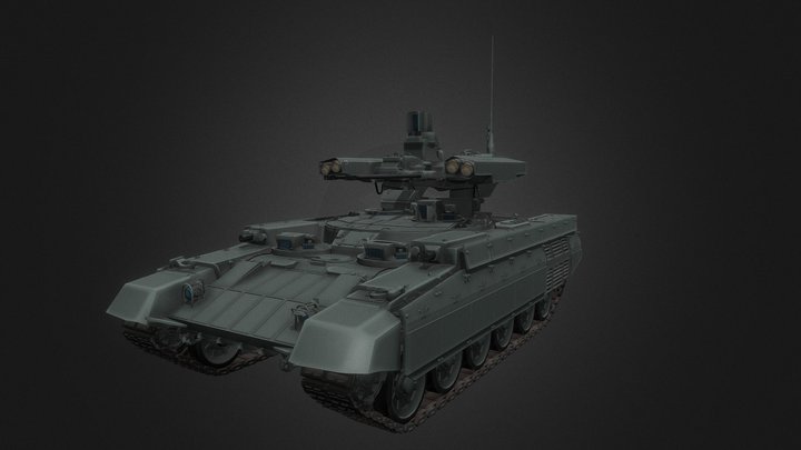 Russian military vehicles - BMPT Terminator 3D Model