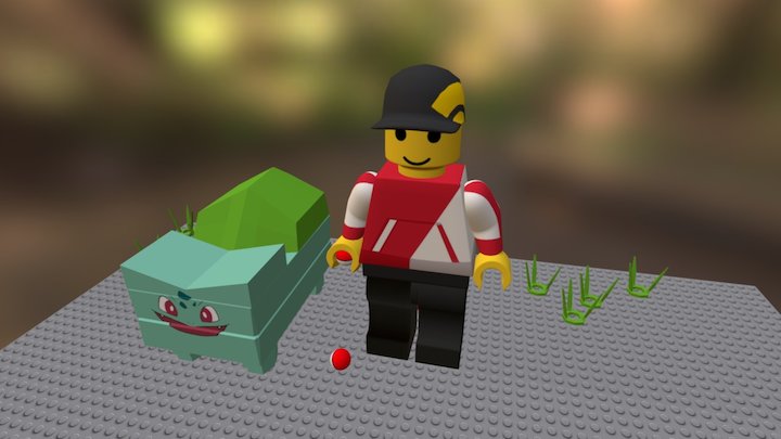Lego Pokemon Trainer 3D Model