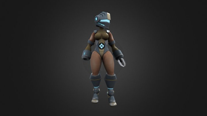 Grapple Girl 3D Model