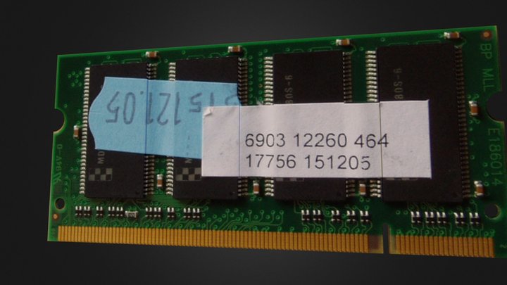 Ram SO DIMM 3D Model